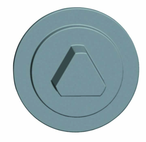 SE Плоская накл.+ треугольный профиль 8 мм NSYSFLOCKT8