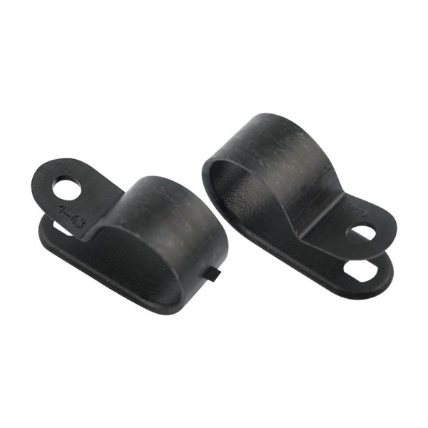 Кабельная скоба под винт 16 мм, черная, упаковка 50 шт. Rexant 07-4416-1