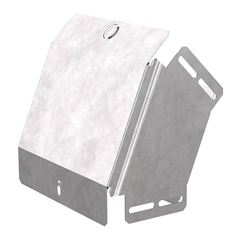 Промрукав Угол вертикальный внешний 45 градусов с крышкой Стандарт 200х100 PR16.0454