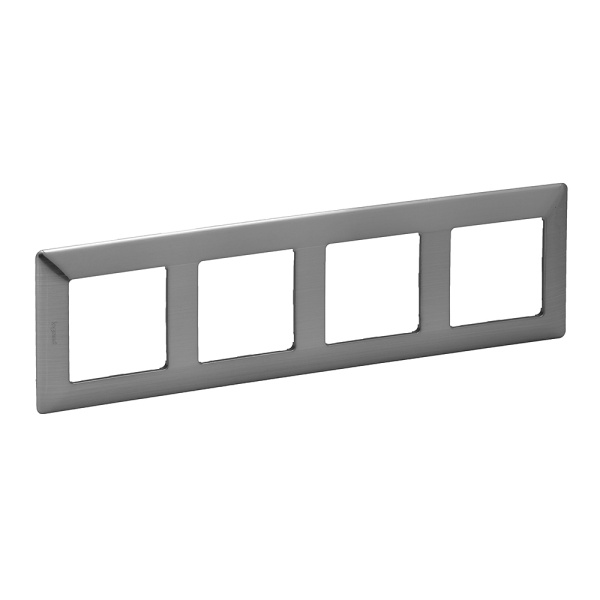 Legrand Valena LIFE Сталь Рамка 4-ая 754154
