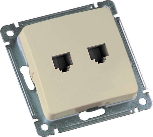 Hegel Мастер внутр Слоновая кость РСКК-440-01 Розетка компьютерная, механизм