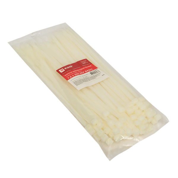 Купить EKF Basic Хомут нейлоновый (7,2х350) (100шт.)