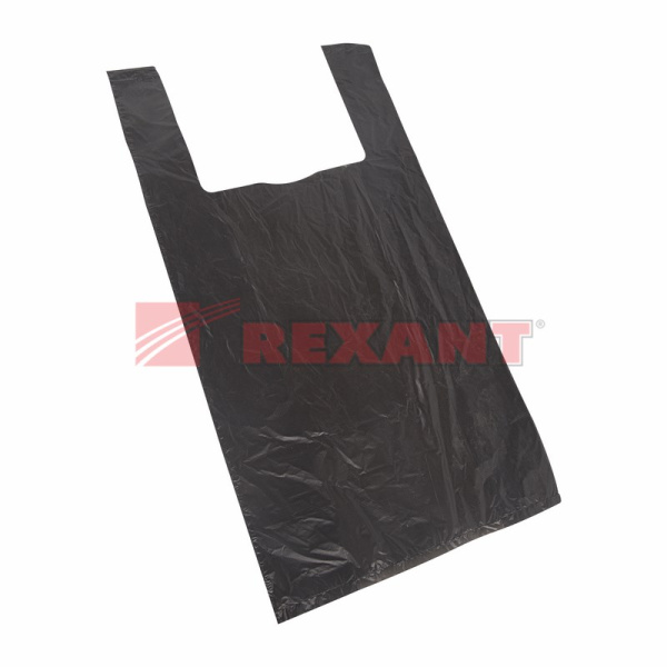 Пакет майка ПНД 30+16*60, 15мкм черная (100шт./уп) Rexant 61-0205