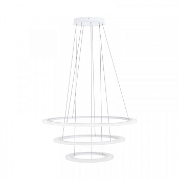 Eglo Подвес LED PENAFORTE с димм., 91,5W(LED), Ø800, H1500, алюминий, белый/акрил, белый 39274