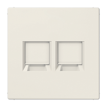 JUNG Плата (фиксация защёлкиванием) для двух модулей термопласт слоновая кость LS1969-2WE