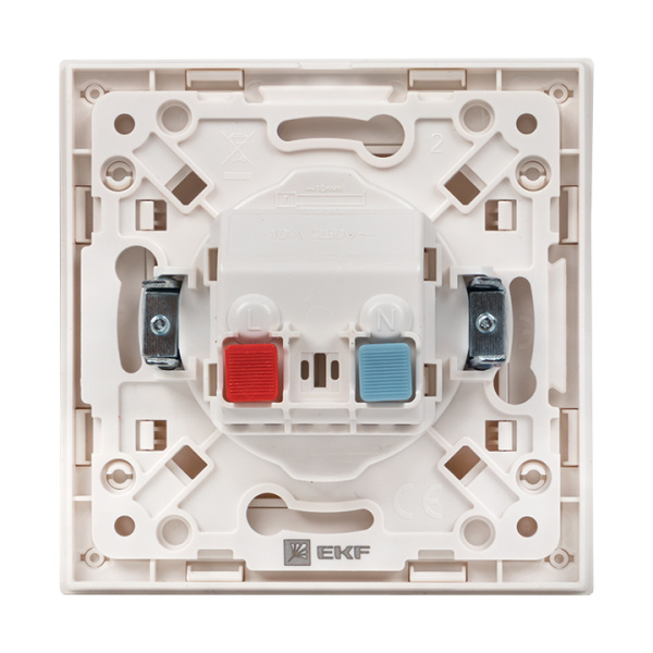 Купить EKF PROxima Стокгольм Белый Розетка с/з, со шторками, 16А