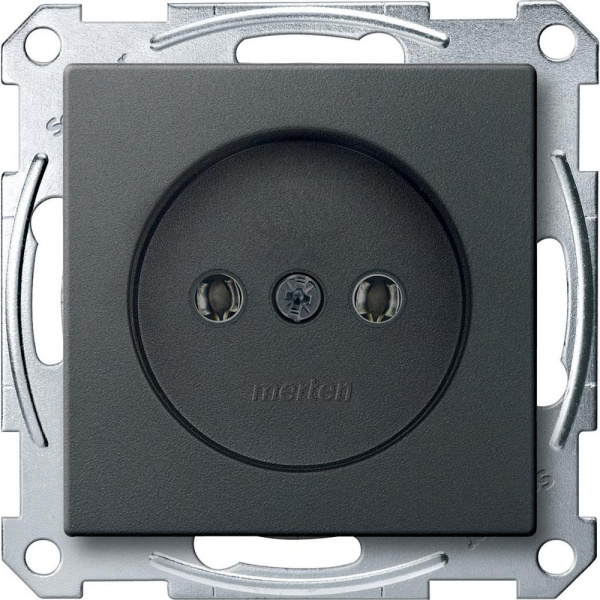 Купить SE Merten SM Антрацит Розетка б/з винт. зажим MTN2001-0414