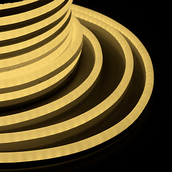 NEON-NIGHT Гибкий неон LED SMD 8х16 мм, односторонний теплый белый, 120 LED/м, 20 м 131-008