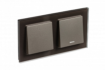 Systeme Electric AtlasDesign Nature Стекло мокко Рамка 2-ая