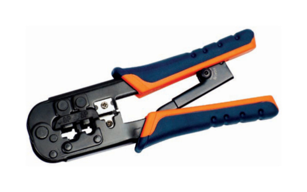 Купить IEK ITK Инструмент обжим для RJ-45,12,11 с храп. мех. сине-оранж TM1-B11H