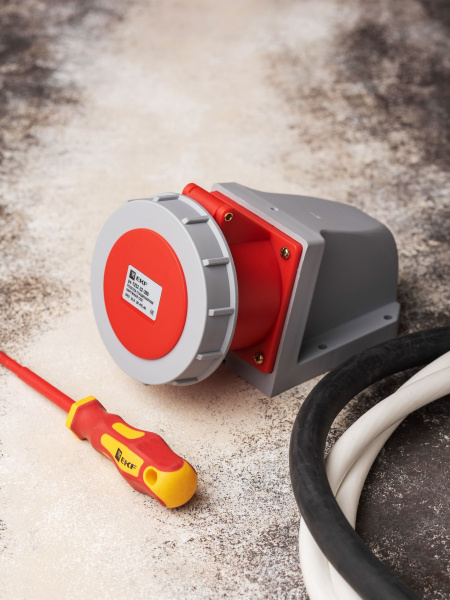 Купить EKF PROxima Розетка стационарная наружная 1252 3Р+РЕ+N 32А 380В IP67