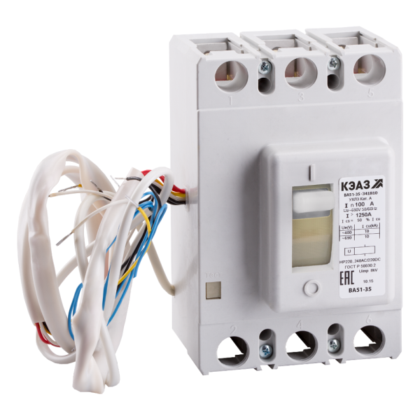 КЭАЗ Выключатель автоматический ВА51-35М3-331810-400А-2500-690AC-НР24AC/DC-УХЛ3