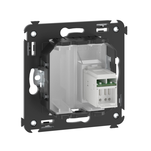 Купить DKC Компьютерная розетка RJ-45 в стену, кат.6 одинарная,"Avanti", "Белое облако"