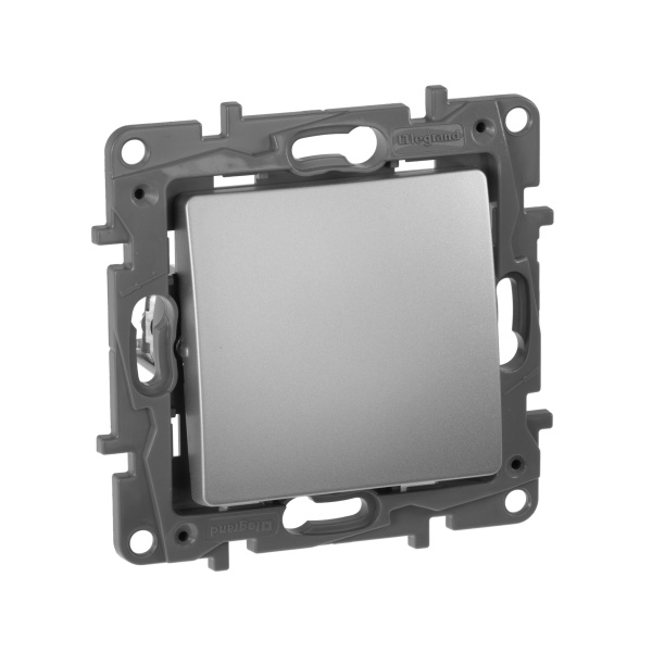 Legrand Etika Алюминий Кнопка автоматическая 6А 672414