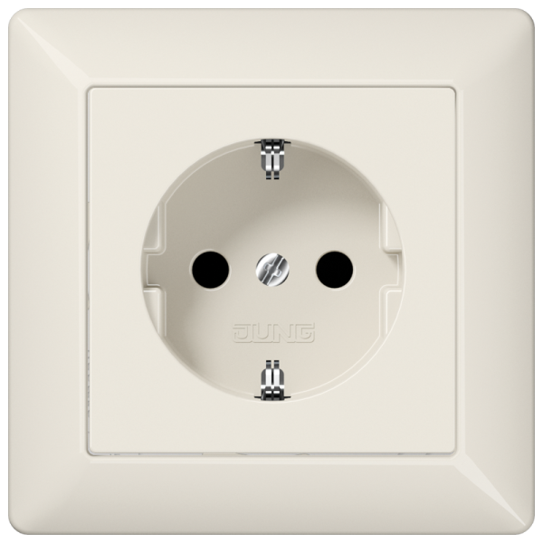 JUNG SCHUKO®-розетка 16 A / 250 B ~, слоновая кость AS1521