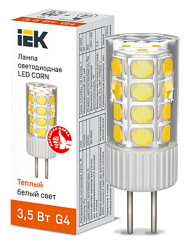 IEK Лампа LED CORN капсула 3,5Вт 230В 3000К керамика G4