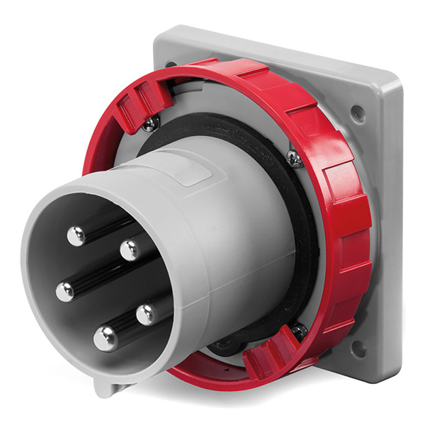 DKC Вилка панельная прямая IP67 63А 3P+E+N 400В