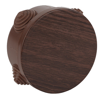 ЭРА KOR-85-40-4g-O Коробка распаячная открытой установки КОР (дуб) 85х40мм с гермовводами 4 вх. IP54