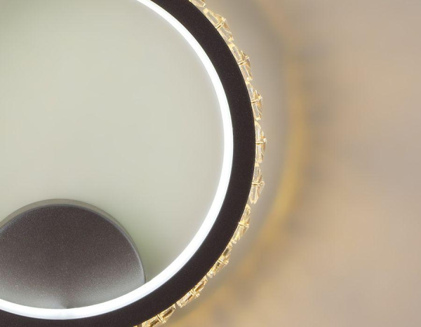 Купить Ambrella Настенный светодиодный светильник с выключателем FA212 CF кофе LED 3000K+6400K 15W 230*250*45