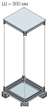 ABB IS2 Рама верхняя/нижняя+панель нижн.300x800 EK3080KN