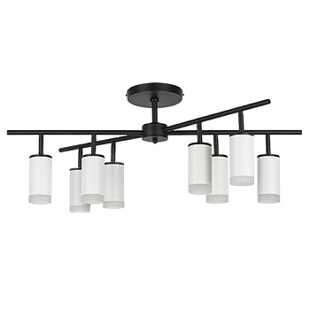 Lightstar LR7283680 Люстра RULLO 8х50W GU10 ЧЕРНЫЙ/БЕЛЫЙ (571728+214436-8+202430-8), шт