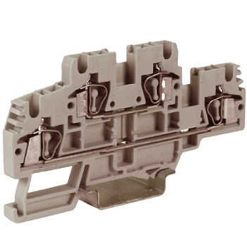 DKC HMD.2GR(Ex), 2-х уровневый проходной зажим, серый, 2,5 кв.мм ZHD100GR