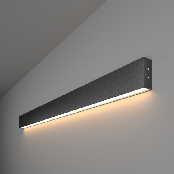 Elektrostandard 101-100-30-103 / Линейный светодиодный накладной односторонний светильник 103см 20W 3000K черная шагрень a042929