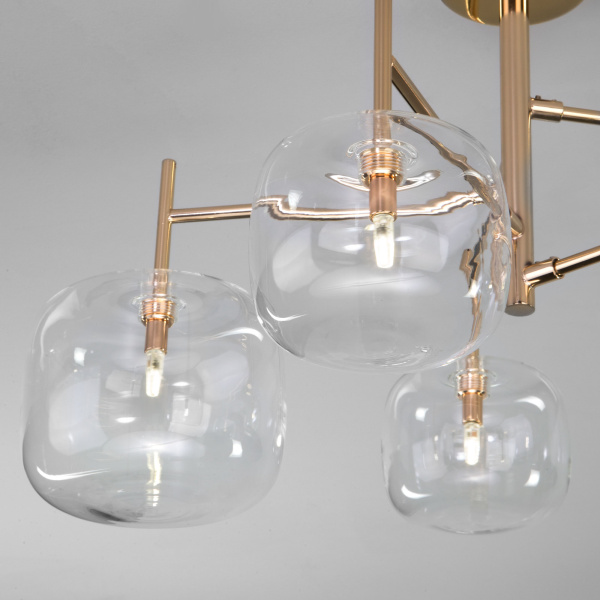 Купить Eurosvet Потолочная люстра в стиле лофт 70128/5 золото a056921