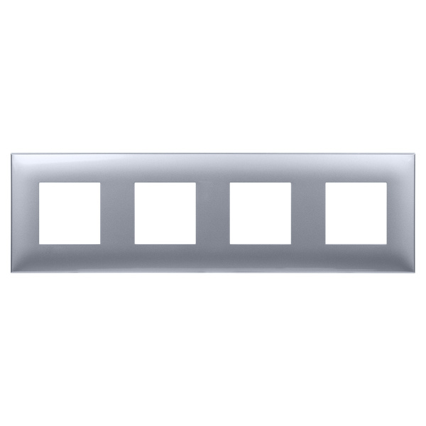 DKC Рамка "Avanti", "Закаленная сталь", 4 поста (8 мод.)