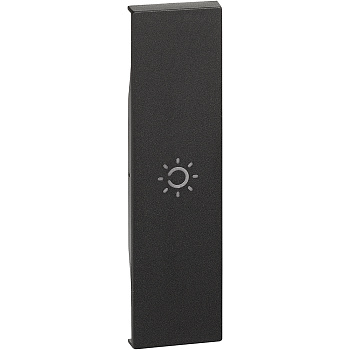 BT Living now Черный Лицевая панель с символом лампа для выключ и переключ 1 мод KG01A