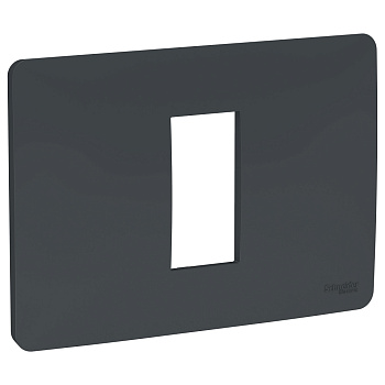 SE Unica Modular Антрацит Рамка 1-модульная NU210154