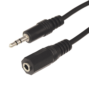 Шнур 3.5мм гнездо стерео - 3.5мм штекер стерео 1.5М Rexant 17-4003