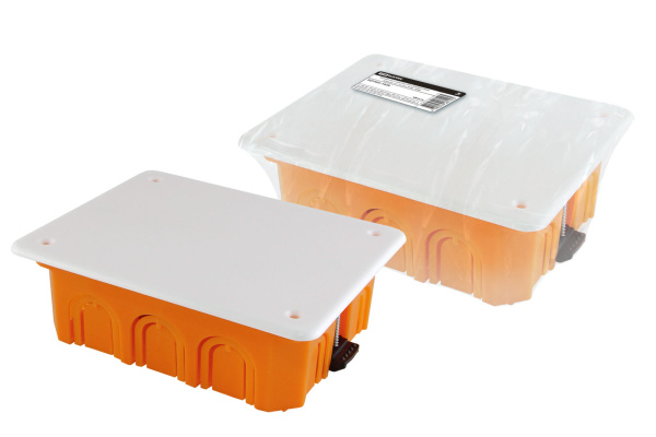 TDM Распаячная коробка СП 120х92х45мм, крышка, пл. лапки, IP20, инд. штрихкод, SQ1403-1028