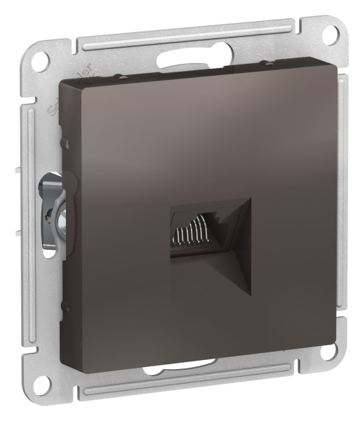 Купить Systeme Electric AtlasDesign Мокко Розетка компьютерная RJ45, механизм