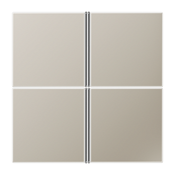 JUNG KNX LS 990 Edelstahl Комплект накладок, 4гр ES2404TSA