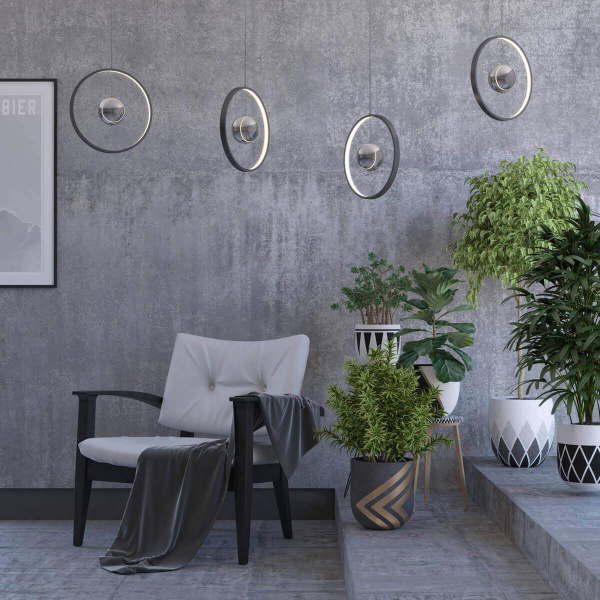 Купить Odeon Light 4031/21LA ODL19 77 серый/хром Подвес LED 21W LOND