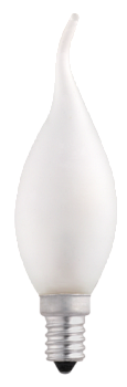 Jazzway Лампа накаливания CT35 60W E14 frosted "Свеча на ветру" .3321482