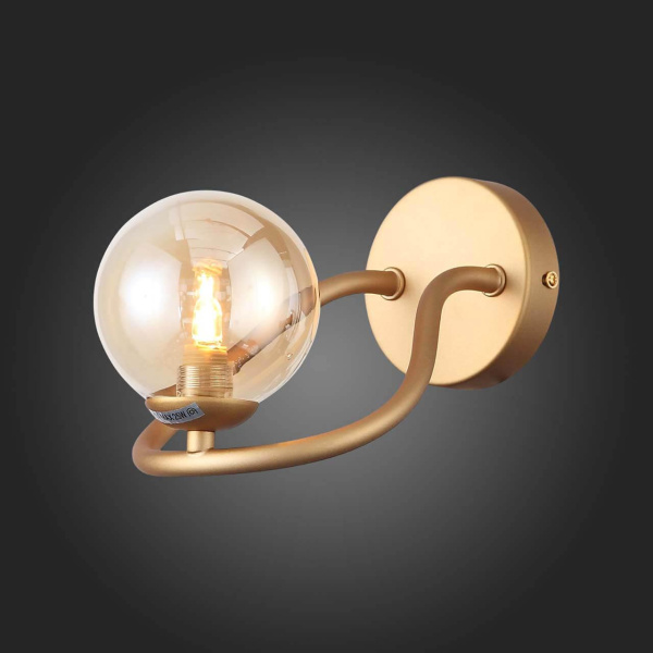 Купить ST Luce SL1502.201.01 Светильник настенный Золото/Янтарный G9 1*3W