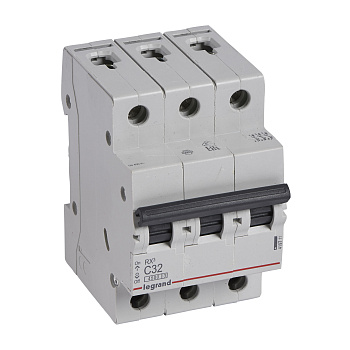 Legrand RX3 Автоматический выключатель 3P 32А (C) 4,5kA 419711