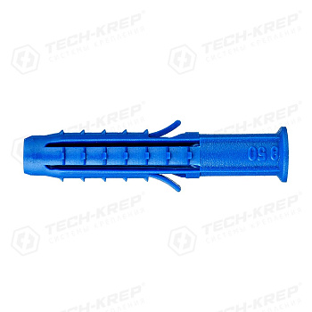 Tech-Krep Дюбель распорный Чапай 8х50 шипы+усы (полипропилен) (30 шт) - пакет 112963