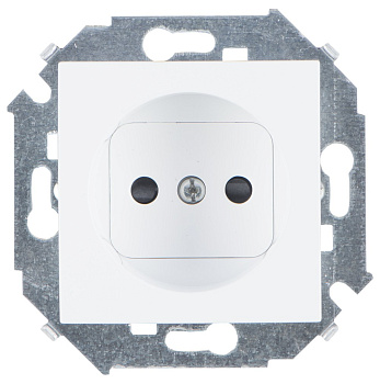 Simon 15 Белая Розетка б/з, со шторками, 16А, 250В, винт.зажим 1591444-030
