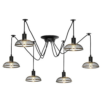 Lussole Комплект LSP-8440 (Светильник LSP-8172, Плафоны LSP-9954 6 шт.)