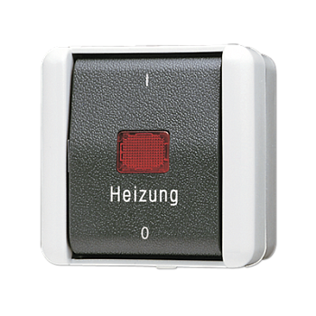 JUNG Аварийный выключатель 10 AX 400 V ~ для систем отопления для накладного монтажа IP44 803HW