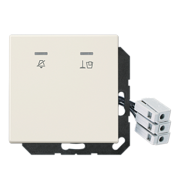 JUNG Накладка для внешнего DND-модуля с LED-лампами, 230 В, слоновая кость LSCUKO5M230
