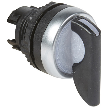 Legrand Osmoz Гол.тумблер с подсв., черная ручка, 3п с фикс. 45град (1-0-2) 024061