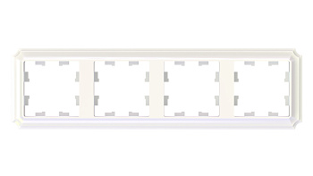 Systeme Electric AtlasDesign Antique Жемчуг Рамка 4-ая, универсальная