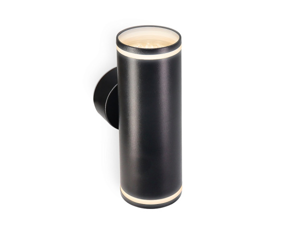 Ambrella Настенный светильник со сменной лампой GU10 и акрилом FW2489/2 BK черный GU10/2 max 12W 170*55*95