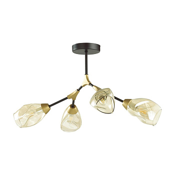 Lumion 4563/4C MODERNI LN21 черный, золотой Люстра потолочная E14 4*40W 220V FAWN