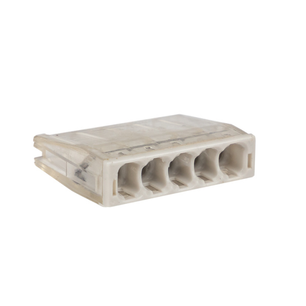 Купить EKF PROxima Строительно-монтажная клемма СМК 2273-245 (с пастой) 5 отверстий 0,5-2.5 мм2 блистер (5шт.)