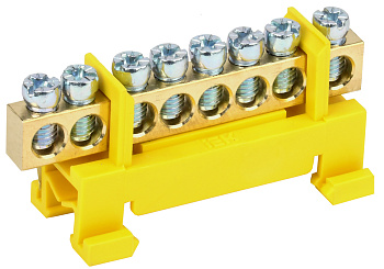 IEK Шина PE земля на DIN-изол тип Стойка ШНИ-6х9-8-С-Ж